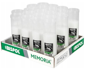 Bispol Memoria p220 wkłady parafinowe do zniczy 60 godzin palenia 20 sztuk