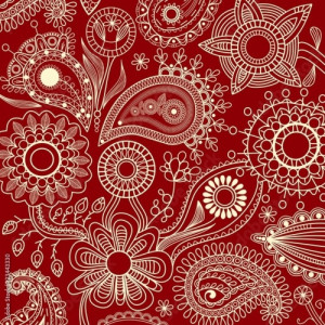 Tapeta ścienna Kwiatowy wzór z paisley
