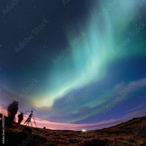 Tapeta ścienna Zorza polarna (aurora borealis)