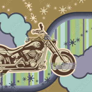 Tapeta ścienna Tło motocykla