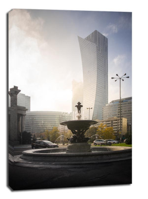Warszawa Żagiel - obraz na płótnie Wymiar do wyboru: 40x60 cm