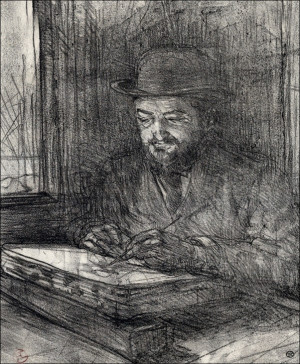 The Master Printmaker Adolphe Albert, Henri de Toulouse-Lautrec - plakat Wymiar do wyboru: 40x60 cm