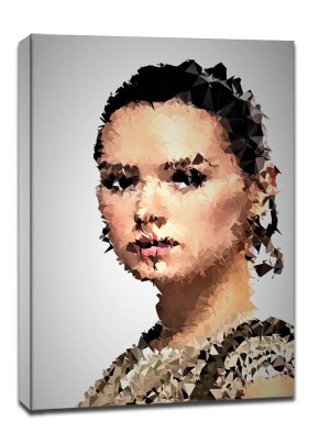 POLYamory - Rey, Gwiezdne Wojny Star Wars - obraz na płótnie Wymiar do wyboru: 60x80 cm