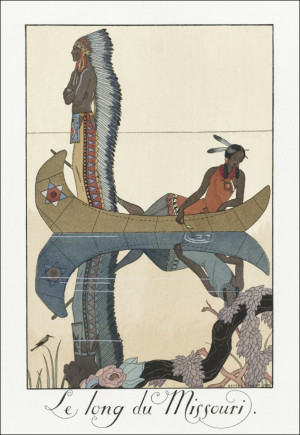 Langs de Missouri, George Barbier - plakat Wymiar do wyboru: 21x29,7 cm
