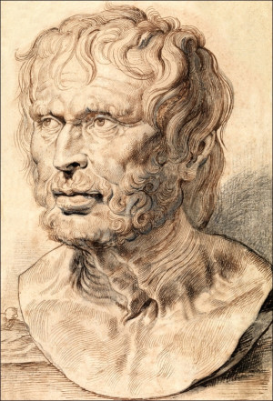Bust of Pseudo Seneca, Rubens - plakat Wymiar do wyboru: 21x29,7 cm