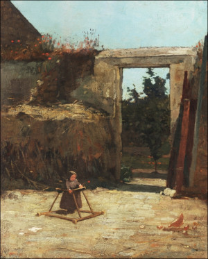 French Farmyard, Winslow Homer - plakat Wymiar do wyboru: 60x80 cm