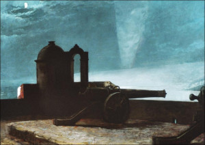 Searchlight on Harbor Entrance, Santiago de Cuba, Winslow Homer - plakat Wymiar do wyboru: 80x60 cm