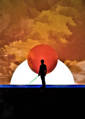 Sol Lunaris - Luke Skywalker, Gwiezdne Wojny Star Wars - plakat Wymiar do wyboru: 30x40 cm