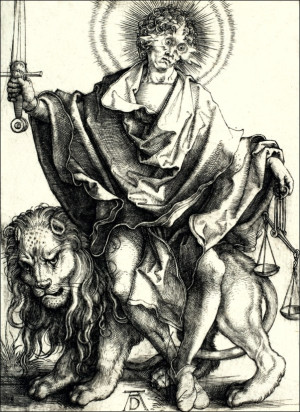 Justice, Albrecht Durer - plakat Wymiar do wyboru: 61x91,5 cm