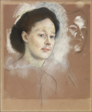 The Artist's Cousin, Probably Mrs. William Bell, Edgar Degas - plakat Wymiar do wyboru: 20x30 cm