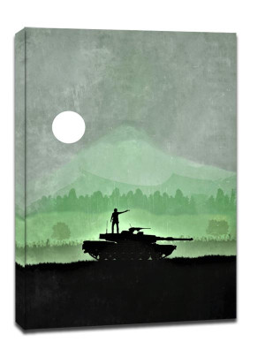 The Walking Dead Vintage Poster - obraz na płótnie Wymiar do wyboru: 61x91,5 cm