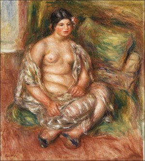 Seated Odalisque, Auguste Renoir - plakat Wymiar do wyboru: 30x40 cm