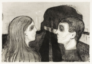 Attraction II (1895), Edvard Munch -  plakat Wymiar do wyboru: 30x40 cm