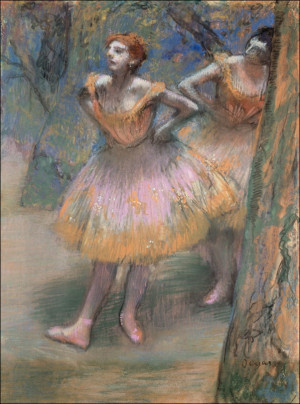 Two Dancers, Edgar Degas - plakat Wymiar do wyboru: 40x50 cm