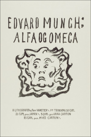 Alpha and Omega:Title Page (ca. 1909–1909), Edvard Munch -  plakat Wymiar do wyboru: 59,4x84,1 cm