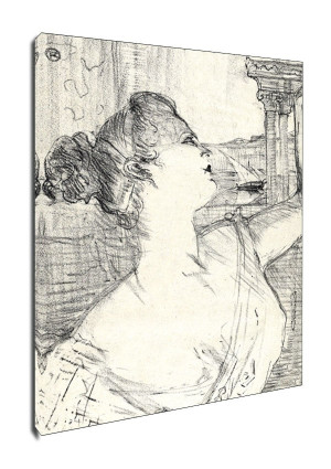 Sybil Sanderson, Henri de Toulouse-Lautrec - obraz na płótnie Wymiar do wyboru: 90x120 cm
