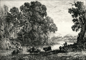 The Cowherd, Claude Lorrain - plakat Wymiar do wyboru: 91,5x61 cm