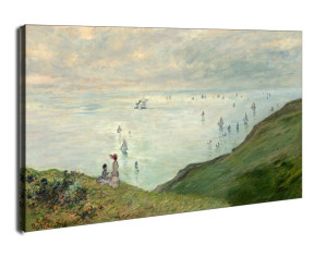 Cliffs at Pourville, Claude Monet - obraz na płótnie Wymiar do wyboru: 60x40 cm
