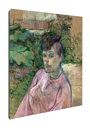Woman in the Garden of Monsieur Forest, Henri de Toulouse-Lautrec - obraz na płótnie Wymiar do wyboru: 60x80 cm