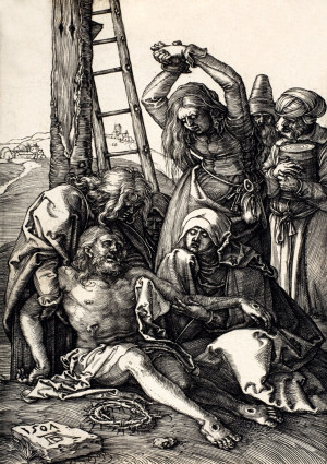 The Lamentation, from The Passion, Albrecht Durer - plakat Wymiar do wyboru: 42x59,4 cm