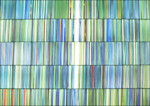 Architectural art "Lightfall" at building entrance to William J. Nealon Federal Building, Scranton, Pennsylvania., Carol Highsmith - plakat Wymiar do