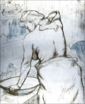 Washing, Henri de Toulouse-Lautrec - plakat Wymiar do wyboru: 59,4x84,1 cm