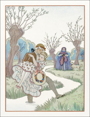 Les Liaisons Dangereuses, George Barbier - plakat Wymiar do wyboru: 70x100 cm