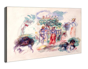 Figures under a Tree, Auguste Renoir - obraz na płótnie Wymiar do wyboru: 60x40 cm