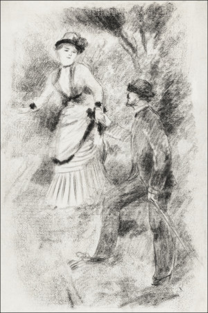 The Descent from the Summit, Auguste Renoir - plakat Wymiar do wyboru: 40x50 cm