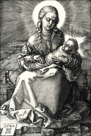 The Virgin with the Swaddled Child, Albrecht Durer - plakat Wymiar do wyboru: 42x59,4 cm
