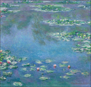 Water Lilies, Claude Monet - plakat Wymiar do wyboru: 40x40 cm