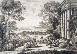 Mercury and Argus, Claude Lorrain - plakat Wymiar do wyboru: 42x29,7 cm