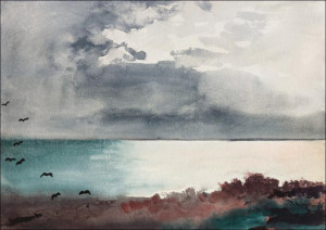 Breaking Storm, Coast of Maine, Winslow Homer - plakat Wymiar do wyboru: 80x60 cm