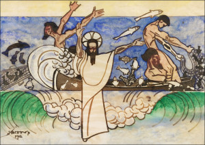 The Miraculous Catch of Fish, Jan Toorop - plakat Wymiar do wyboru: 84,1x59,4 cm
