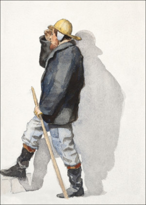 The Lookout, Samuel Colman - plakat Wymiar do wyboru: 59,4x84,1 cm