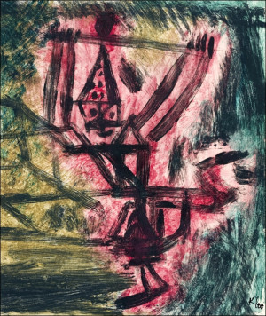 Feuer Clown I, Paul Klee - plakat Wymiar do wyboru: 30x40 cm