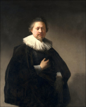 Portrait of a Man, probably a Member of the Van Beresteyn Family, Rembrandt - plakat Wymiar do wyboru: 50x70 cm