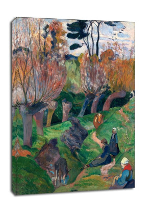 Bretagnelandskap med kuer, Paul Gauguin - obraz na płótnie Wymiar do wyboru: 20x30 cm