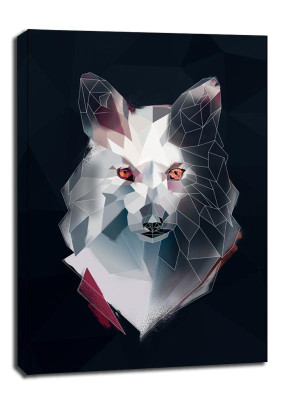 lis biały tło - obraz na płótnie Wymiar do wyboru: 20x30 cm