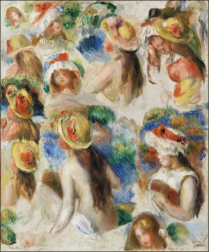 Study of Heads, Auguste Renoir - plakat Wymiar do wyboru: 70x100 cm