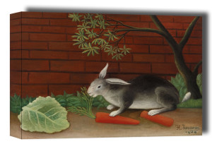 The Rabbit's Meal, Henri Rousseau - obraz na płótnie Wymiar do wyboru: 50x40 cm