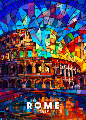 Rzym - Rome - plakat Wymiar do wyboru: 50x70 cm