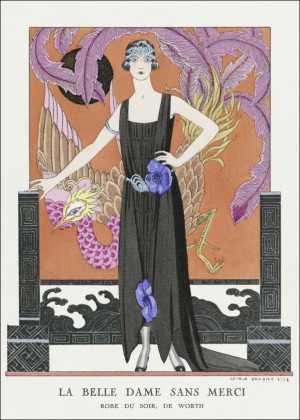 La belle dame sans merci, George Barbier - plakat Wymiar do wyboru: 20x30 cm