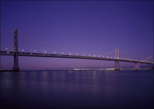 San Francisco Oakland Bay Bridge, USA, Carol Highsmith - plakat Wymiar do wyboru: 80x60 cm