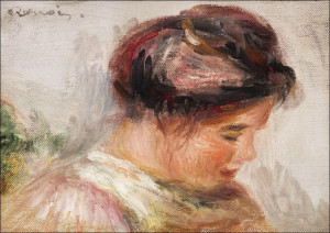 Head of Young Gir, Auguste Renoir - plakat Wymiar do wyboru: 42x59,4 cm