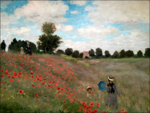 Pole Maków Argenteuil, Claude Monet - plakat Wymiar do wyboru: 60x40 cm