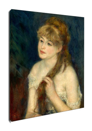 Young Woman Braiding Her Hair, Auguste Renoir - obraz na płótnie Wymiar do wyboru: 20x30 cm
