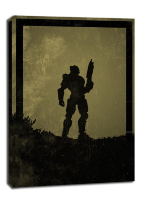 Dawn of Heroes - Masterchief, Halo - obraz na płótnie Wymiar do wyboru: 20x30 cm