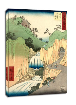 Sakanoshita The Kannon in the Cave, Hiroshige - obraz na płótnie Wymiar do wyboru: 30x40 cm