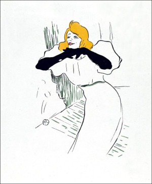 Yvette Guilbert, Henri de Toulouse-Lautrec - plakat Wymiar do wyboru: 59,4x84,1 cm